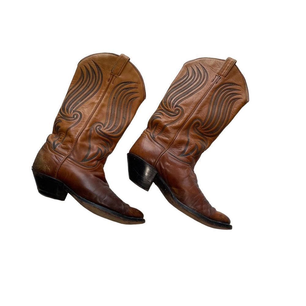 Tony Lama Brown Cowboy Boots